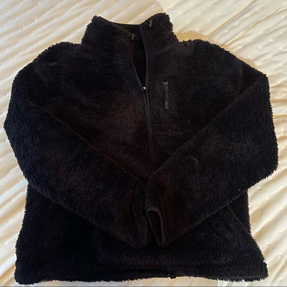 Black quarter zip sweater